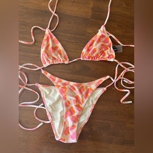 Triangl leopard print velvet bikini!
